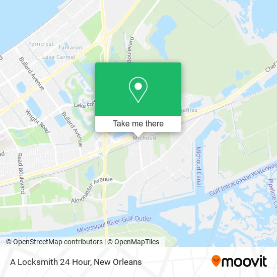 A Locksmith 24 Hour map