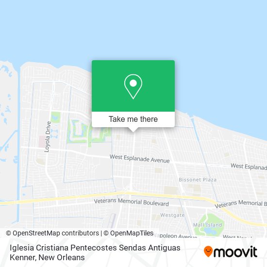 Mapa de Iglesia Cristiana Pentecostes Sendas Antiguas Kenner