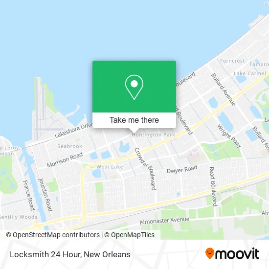 Locksmith 24 Hour map