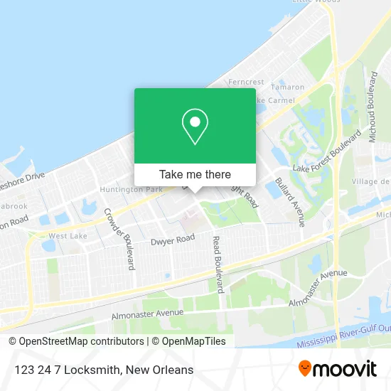 123 24 7 Locksmith map