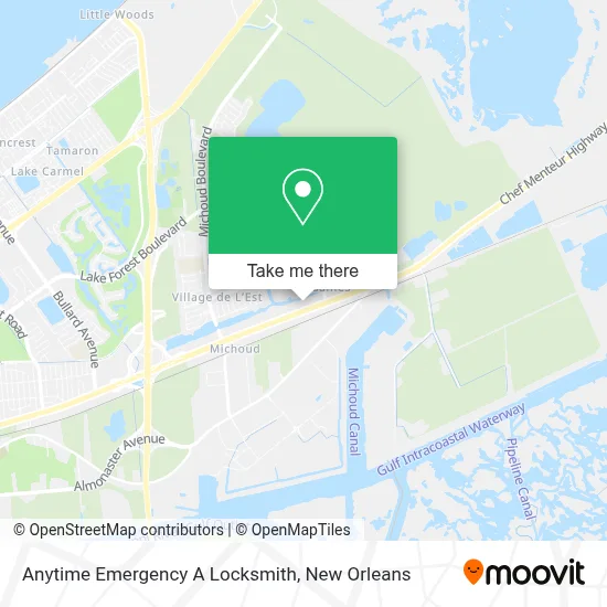 Anytime Emergency A Locksmith map
