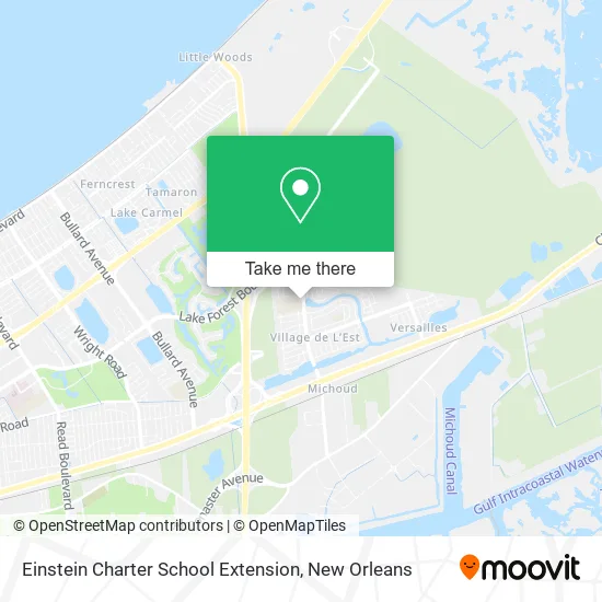 Einstein Charter School Extension map
