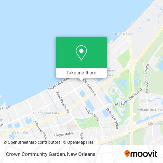 Mapa de Crown Community Garden