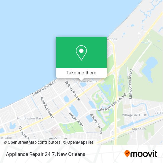 Mapa de Appliance Repair 24 7