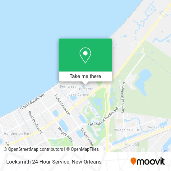 Locksmith 24 Hour Service map