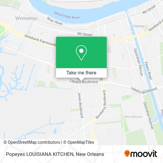 Mapa de Popeyes LOUISIANA KITCHEN