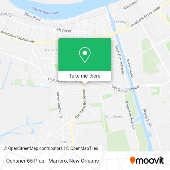 Ochsner 65 Plus - Marrero map