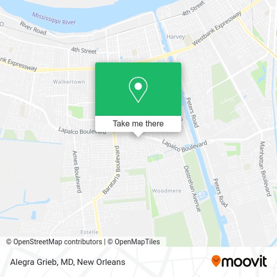 Alegra Grieb, MD map