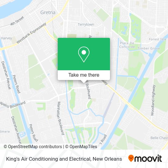 King's Air Conditioning and Electrical map