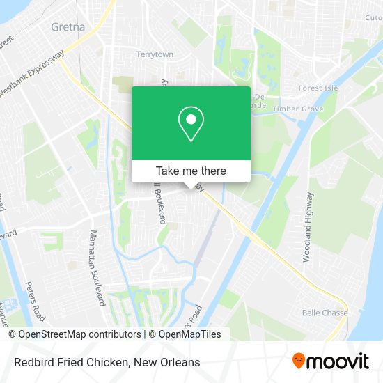 Mapa de Redbird Fried Chicken