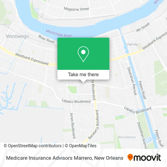 Mapa de Medicare Insurance Advisors Marrero