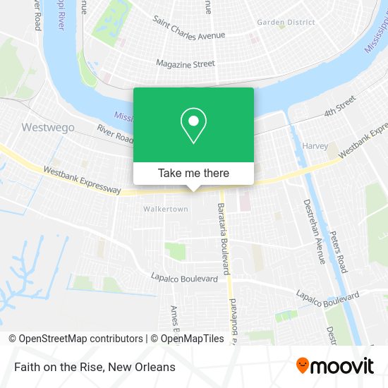 Faith on the Rise map