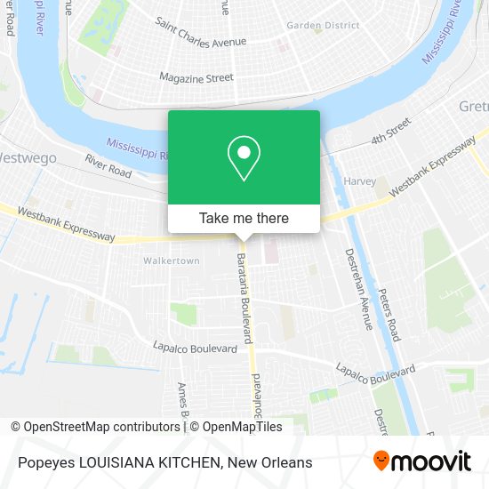 Popeyes LOUISIANA KITCHEN map
