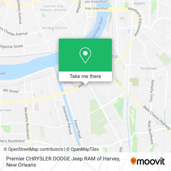 Mapa de Premier CHRYSLER DODGE Jeep RAM of Harvey