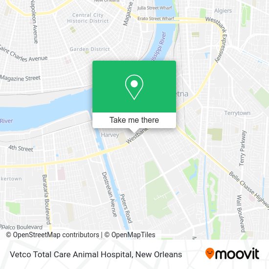 Vetco Total Care Animal Hospital map