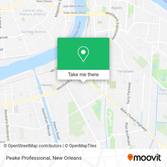 Peake Professional map