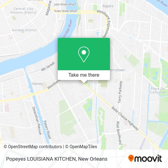 Popeyes LOUISIANA KITCHEN map