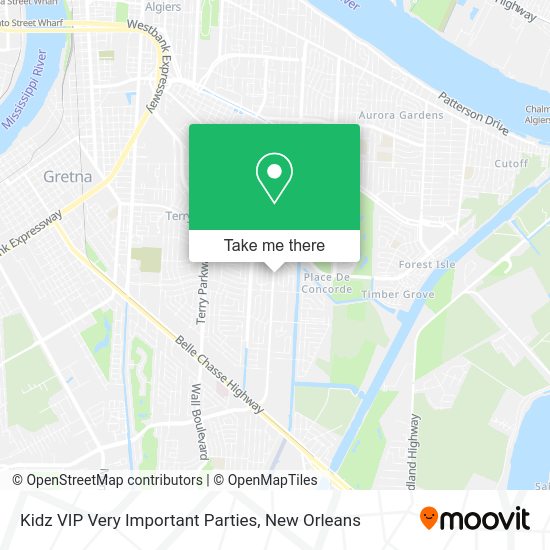 Mapa de Kidz VIP Very Important Parties