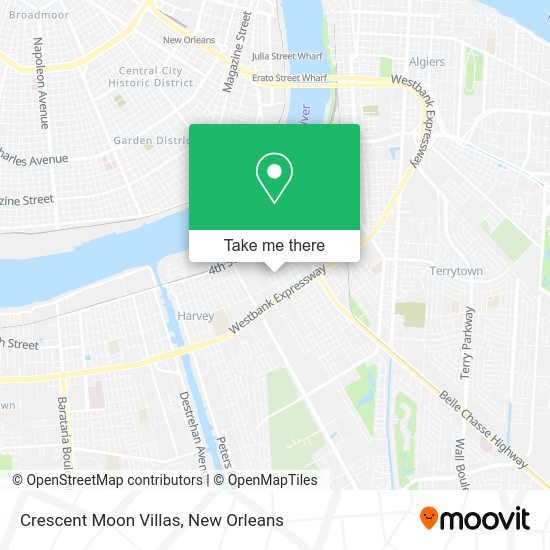 Crescent Moon Villas map