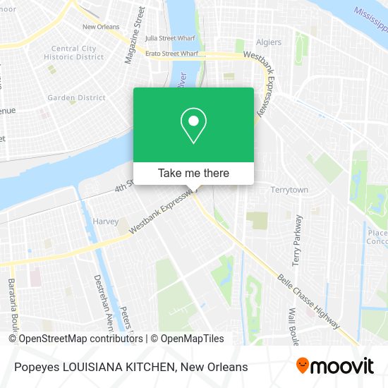 Popeyes LOUISIANA KITCHEN map