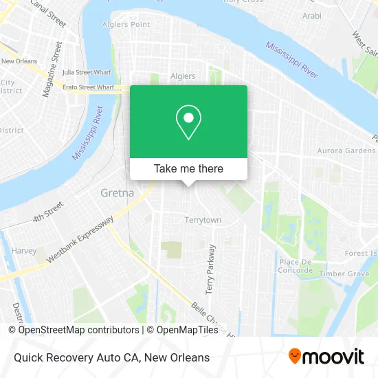 Quick Recovery Auto CA map