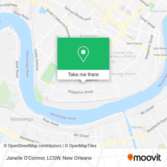 Janelle O'Connor, LCSW map