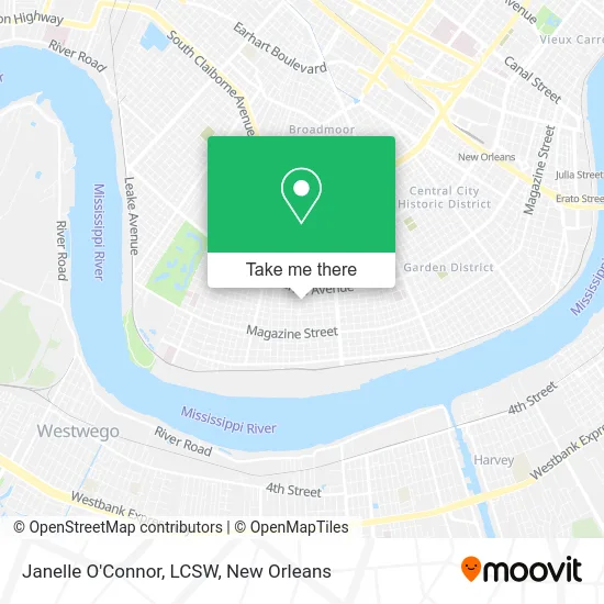 Janelle O'Connor, LCSW map