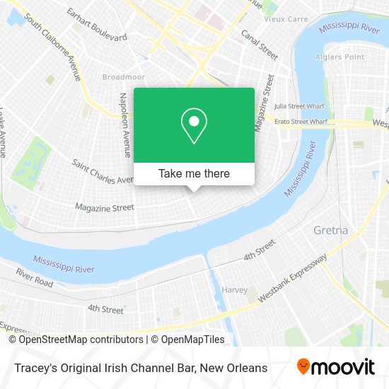 Mapa de Tracey's Original Irish Channel Bar