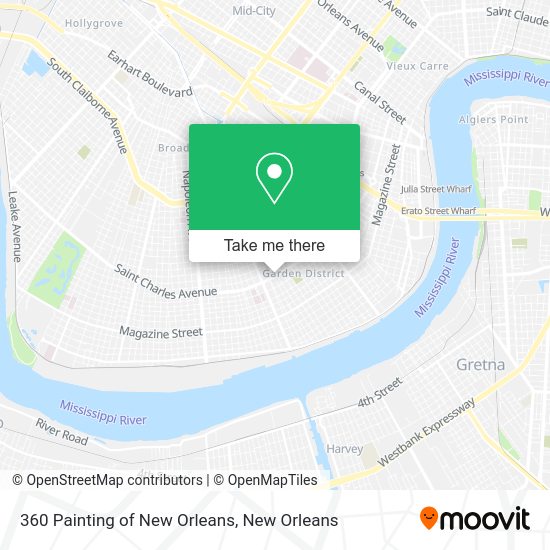 Mapa de 360 Painting of New Orleans