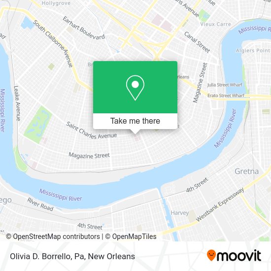 Olivia D. Borrello, Pa map