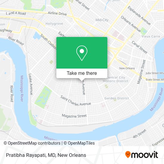 Pratibha Rayapati, MD map