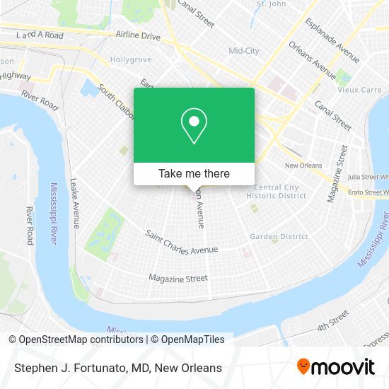 Stephen J. Fortunato, MD map