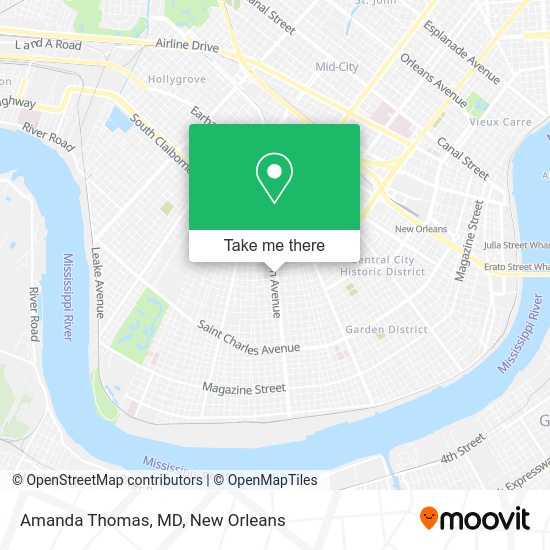 Mapa de Amanda Thomas, MD