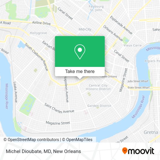 Michel Dioubate, MD map