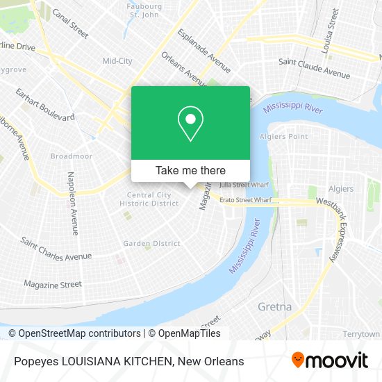Popeyes LOUISIANA KITCHEN map