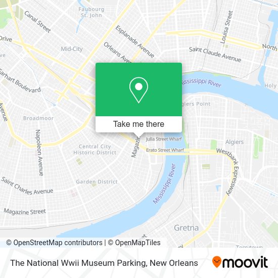 The National Wwii Museum Parking map