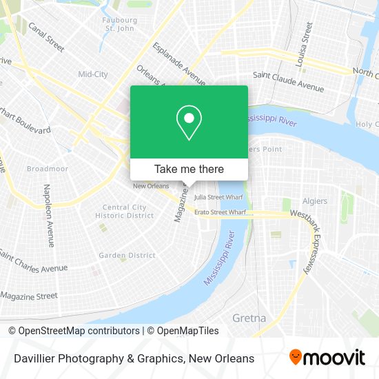 Davillier Photography & Graphics map