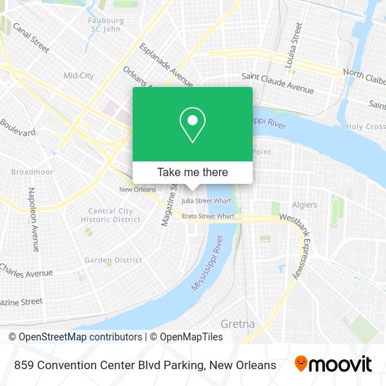 859 Convention Center Blvd Parking map