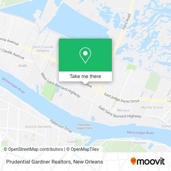 Mapa de Prudential Gardner Realtors