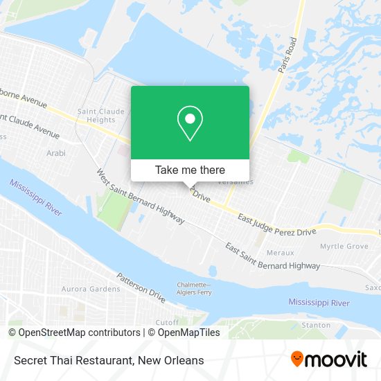Mapa de Secret Thai Restaurant