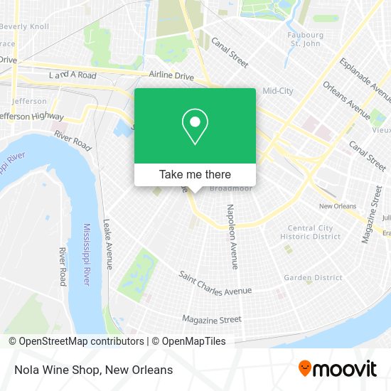 Mapa de Nola Wine Shop