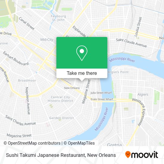 Mapa de Sushi Takumi Japanese Restaurant