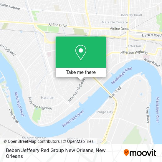Mapa de Beben Jeffeery Red Group New Orleans