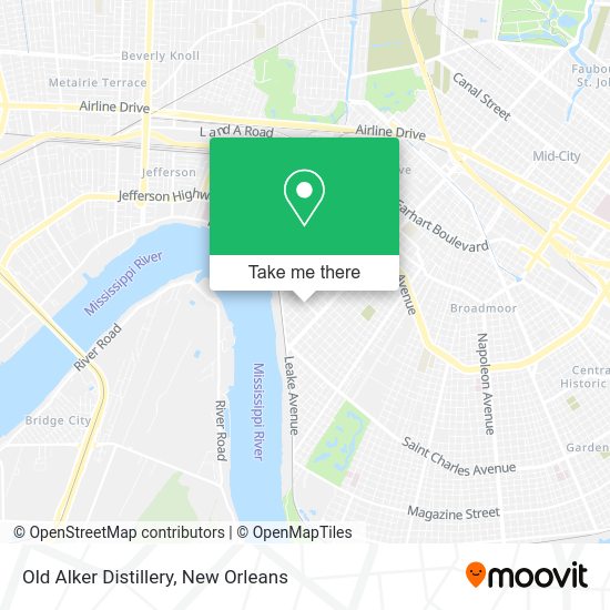 Old Alker Distillery map
