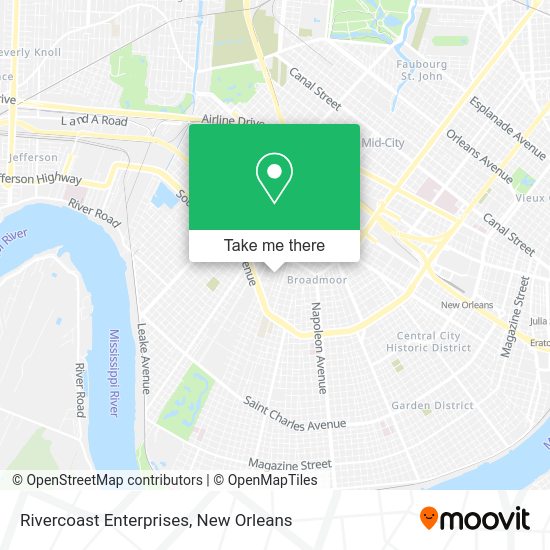 Rivercoast Enterprises map