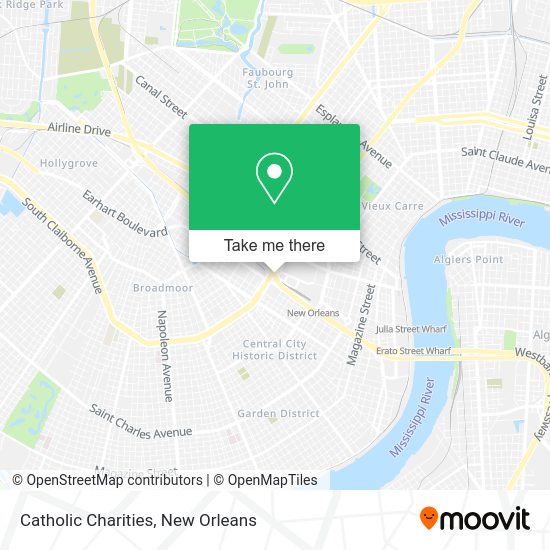 Catholic Charities map