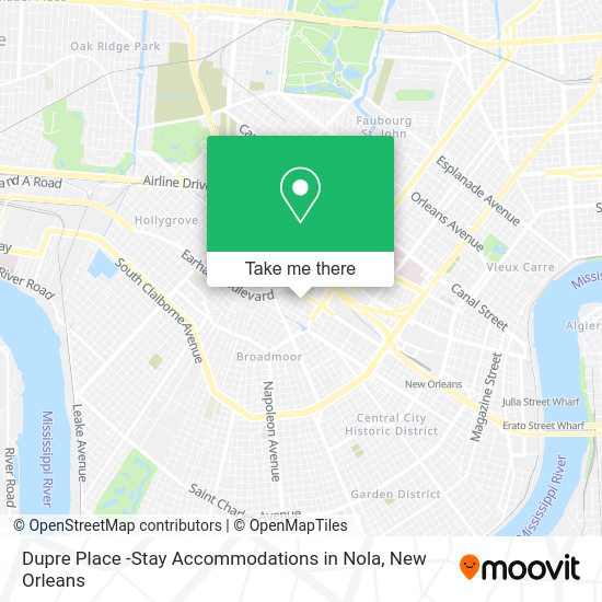 Dupre Place -Stay Accommodations in Nola map