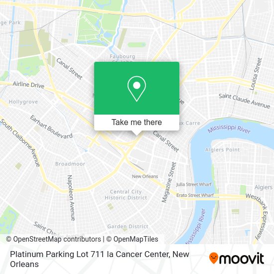 Mapa de Platinum Parking Lot 711 la Cancer Center