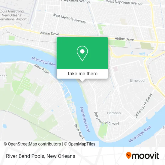 River Bend Pools map