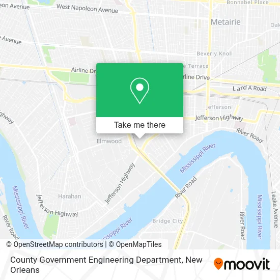 County Government Engineering Department map